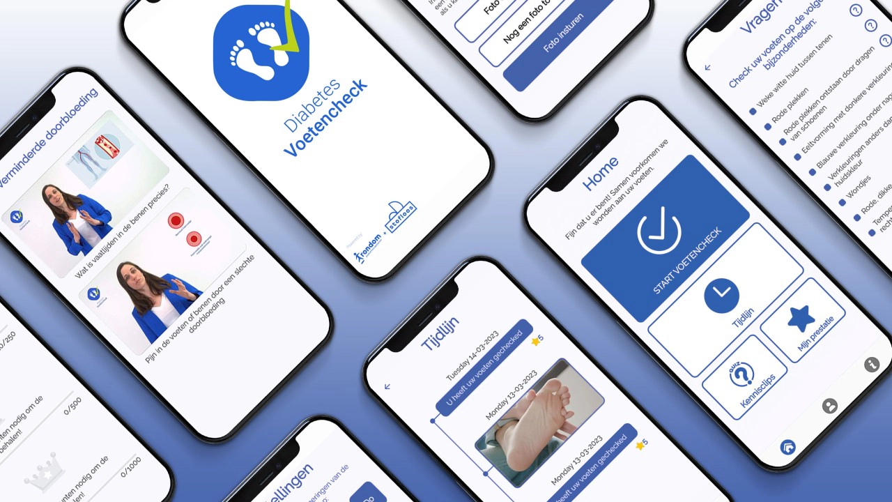 Doorontwikkeling Voetencheck app