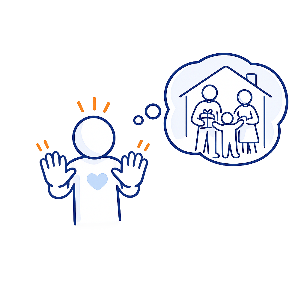 Avoiding family visits
