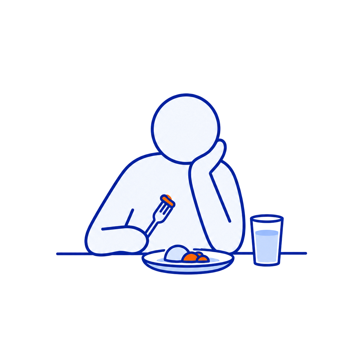Moeite met eten en drinken
