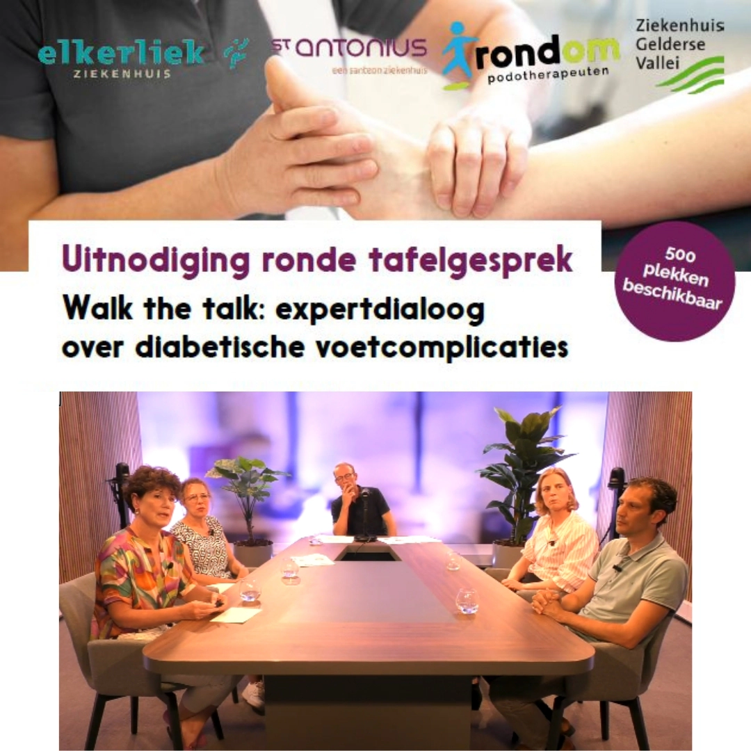 Rondom de tafel: het gesprek over diabetische voetcomplicaties