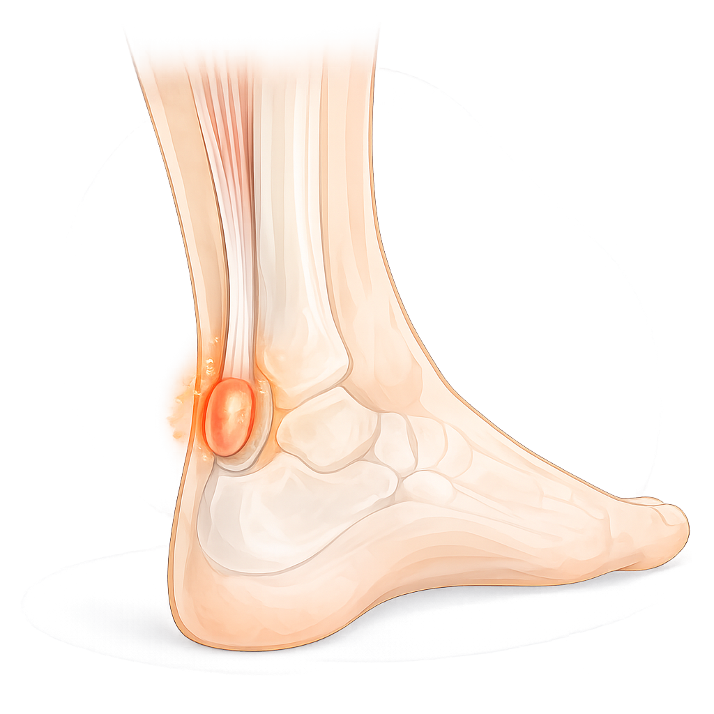 Bursitis of the Achilles tendon