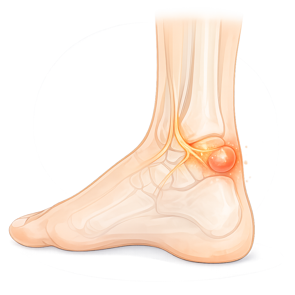 Bursitis at the back of the heel bone – Rondom