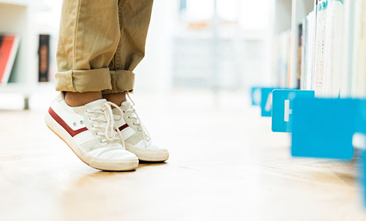 Walking on tiptoes